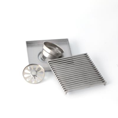 China 2021 Mode Square Stainless Steel Modern Strip Shaped Floor Drain For Bathroom for sale