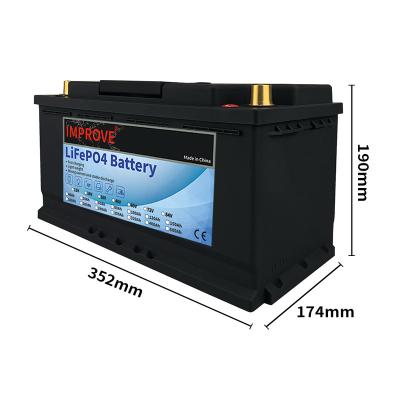 China Toys UPGRADE LIFEPO4 12V 24V 36V 48V 60V 80Ah 100Ah 120Ah 240Ah 320Ah lithium battery for rv Marine Boat Solar Energy Storage for sale