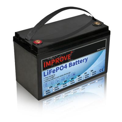 China Toys UPGRADE LIFEPO4 12V 24V 36V 48V 24Ah 40Ah 60Ah 80Ah 100Ah 150Ah 200Ah 300Ah Lithium Ion Battery for RV Camping Car Marine Boat for sale