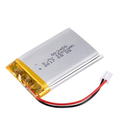 China Toys Li-ion Battery 3.7V 1500mAH Lithium Polymer 803450 Lipo Battery for sale