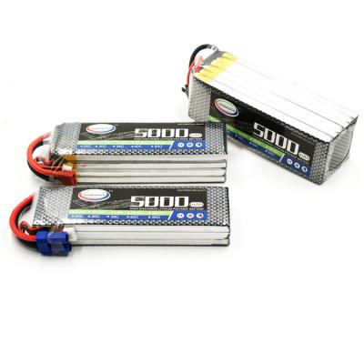 China Wholesale Rc Car High Discharge Rate 4S 6S 3.7V 14.8V 5000mAh 40C 100C Lipo Battery For UAV for sale