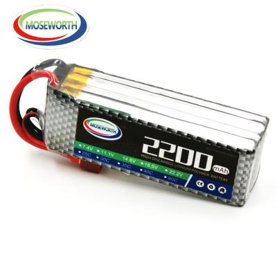 China Toys 1100mah 1300mah 1500mah 1800mah 2200mah 22.2v 18.5v 14.8v 11.1v 7.4v lipo battery 2s 3s 4s 5s 6s with XT60 T plug for sale