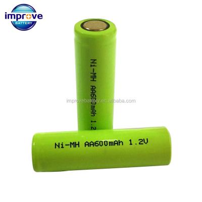 China nimh AA 600mah 1.2v Rechargeable AA Batteries 1.2v AA Rechargeable Battery for sale