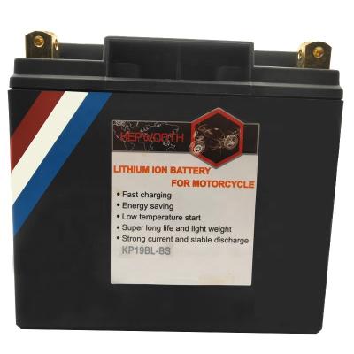 China KEPWORTH lifepo4 12v 20ah motorcycle lithium ion battery KP19BL-BS 182mm*79mm*171mm for sale