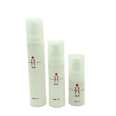 China PP Cosmetic White Airless Pump Bottle 15ml 30ml 50ml for sale