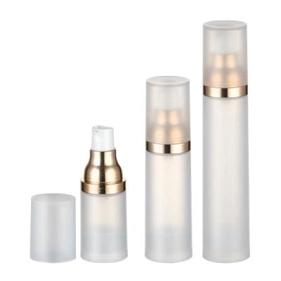 China Non Spill 15ml 30ml 50ml Airless Pump Plastic Bottle With Cream Pump For Empty Perfume Bottles for sale