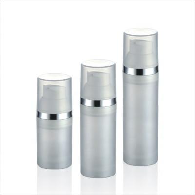 China Non Spill Clear Transparent Airless Cosmetic Packaging Bottle 30ml 50ml 80ml For Skin Care for sale