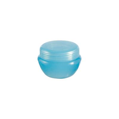 China Skin Care Cream Plastic Jar 5ml Transparent Blue For Cosmetic Plastic Jars For Face Cream Clear Plastic Jars With Lids for sale