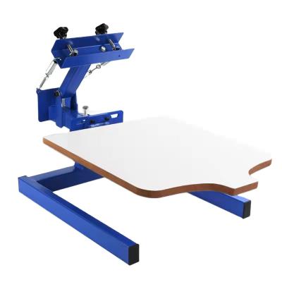 China Retail Factory Custom 55*45cm Bench Size 1 Color Manual Silk Screen Printer for sale