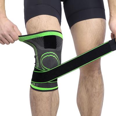 China Shock Absorption And Non-slip Adjustable Compression Compression Sports Knee Brace Support Sleeve for sale