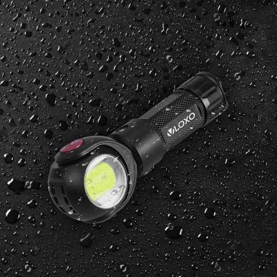 China Camping 360 Degree Rechargeable Household Emergency Fill Light Led Flashlight Torch for sale