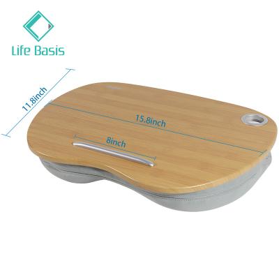 China With Pillow Cushion LIFEBASIS Laptop Tray Pillow Lap Desk Pillow Stand Soft Bamboo Cushion Lap Computer Desk Pillow Stand for sale