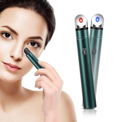 China Rechargeable Blood Vessel Removal Four Modes USB Heating Sound Wave Vibration Skin Care Equipment Eye Massager Stick Anti-Wrinkle Stick for sale