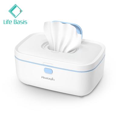 China Wet Cloth Warmer LIFEBASIS Baby Wipes Dispenser Temperature Control Wet Wipes Warmer for sale