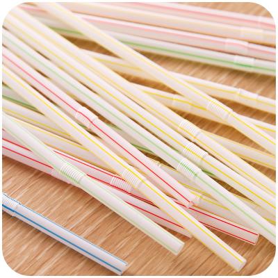 China Straw For Slush Party Children Contemporary Disposable Flexible Plastic Milkshake And Frozen Drinks for sale