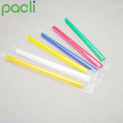 China Customized High Quality Stocked Biodegradable PLA Size 12mm Disposable Drinking Straws for sale