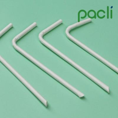 China Food Grade Cable Drinking Straw U Shape Biodegradable Eco Friendly Paper Straw For Juice Box And Milk Brick Box for sale