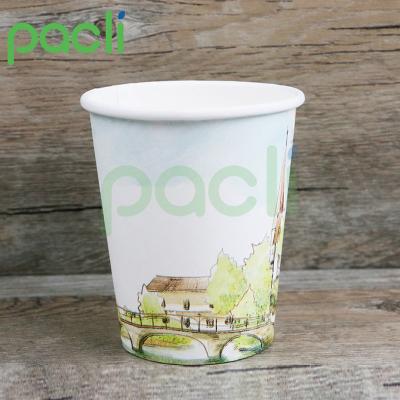 China All-season Disposable Paper Biodegradable Disposable Paper Cups&straws Pacli Logo Opp Bag Customized Size Coffee Cup Bar Accessories Customer for sale