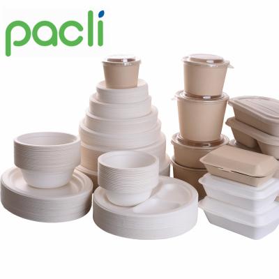 China Transitional Disposable Disposable Disposable Sugar Cane Dishes Biodegradable Bagasse Paper Plate for sale