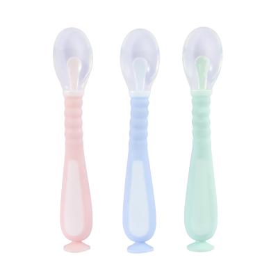 China First Stage Viable Free Twist Baby Silicone BPA Feeding Spoon For Infant Baby for sale