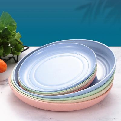 China Sustainable Food Contact and Bpa Free Straw Dinnerware Set Plates Plant Wheat Straw Products Set for sale