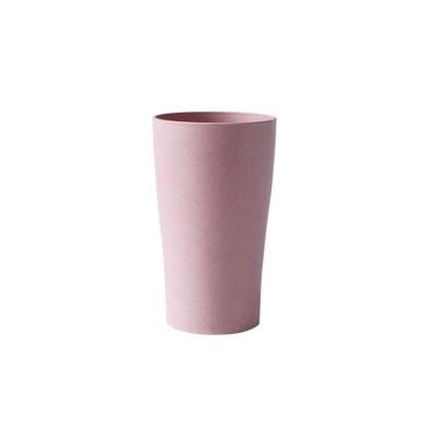 China Durable Wheat Straw Drinking Cup Viable Reusable Bathroom Cup Toothbrush Holder Set for sale