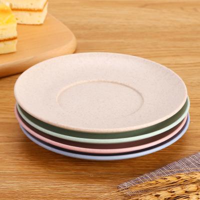 China Amazon Sustainable Success Biodegradable Unbreakable Wheat Dinner Plates Eco-Friendly Straw Restaurant Plates for sale