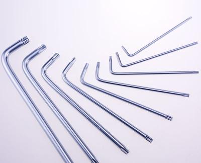 China Multi Functional Hex Key T10 T80 Multi Functional Carbon Steel Torx L Type Hex Wrench Silver for sale