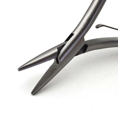 China Stainless Steel Multi Function All Stainless Steel Hair Extension Flat Pointed Head Clips for sale