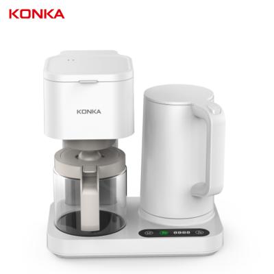 China Konka Amazon New Arrival 1600W Mini Coffee Machine Automatic Drip Modern Hot Selling Coffee Maker for sale