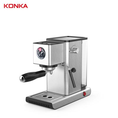 China Konka Amazon Modern Household 1200ml Modern Hot Selling Black Commercial Espresso Coffee Machine With Electric Milk Frother for sale