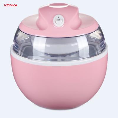 China Small 600mL 7W Household Konka Mini Home Ice Cream Maker Outdoor Portable Easy Operation Ice Cream Maker Machine for sale