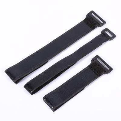 China OEM Anti Slip Durable Elastic Hook And Loop Strap Silicone On Backsdie for sale