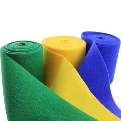 China 180GSM Nylon Velour Fabric Hook And Loop Fastener Color Knitted Loop for sale