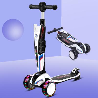 China Factory direct height deformed children's electric adjustable scooter eco-friendly direct sales 2022 new material for children for sale