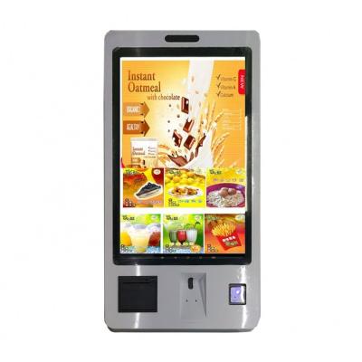 China Cafe OEM/ODM Automated Self Service/Kiosk Cash Payment Touch Screen Cash Register Kiosk Machine with Ticket Printer for sale