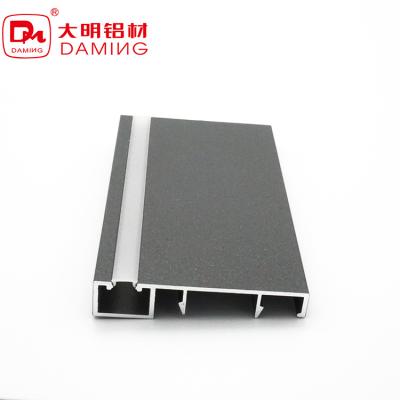 China Modern Metal Skirting Skirting Aluminum Skirting Board Skirting Board With Led Slot In Stock for sale