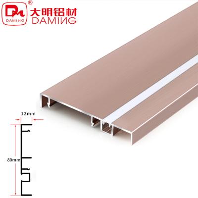 China Modern Daming Customization Led Metal Skirting Aluminum Skirting Board Led Skirting Board for sale