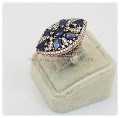 China Free lead sapphire and nickel 925 sterling silver hurrem sultan ring shopping stool for sale