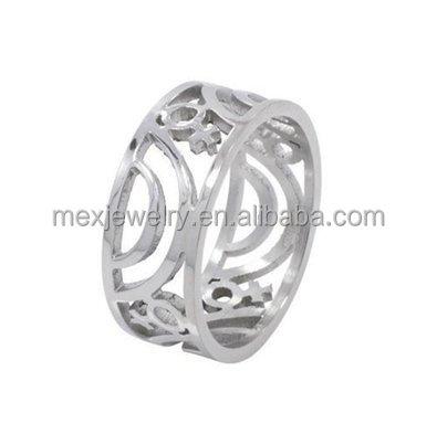 China Lead and Nickel Free Lesbian LGBT Pride Rings Silver Tone Hollow Ring Venus Female Symbol Carved Women for sale