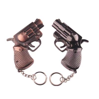 China Gun Model Torch Turbo Lighter Cigarette Lighter Creative Torch Turbo Lighter Key Chain Flameless Refillable Gas Lighter For Cigarette for sale