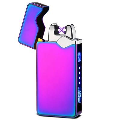 China New Arrival High Quality Flameless Pulse USB Mini Cigarette Lighter With Power Display for sale