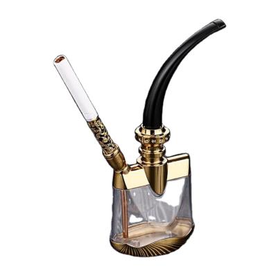 China Minimalist HelloWorld Weed Smoking Large Water Pipe Use Dual Water Pipe Cigarette Pipes Smoke For Smoking for sale