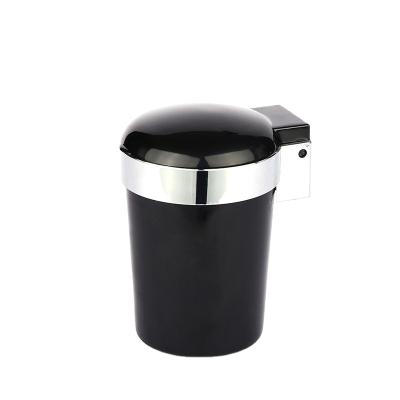 China New Hot Selling Durable Misplaced Black Car Ashtray Household Car Plastic Ashtray For Cigarette for sale