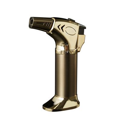 China High Temperature Cigar BBQ Lighter Spray Gun Kitchen Gas Cannon Lighter Resistance Torch Lighter Windproof for sale