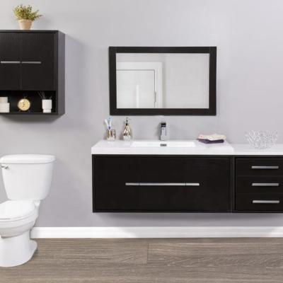 China 2019 Modern Best Selling Most Affordable Products MDF&PVC Wall Mounted Bathroom Vanity for sale