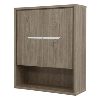 China Modern Gray Wall Mounted Bathroom Vanity MDF Bathroom Cabinet for sale