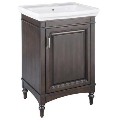 China Modern American Classic Style ALNVT2421 MDF Bathroom Unit Basin Cabinet Small Exquisite Longlived Vanity for sale