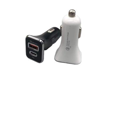 China OEM/ODM PD QC 3.0 CAR CHARGER Convenient FAST 2 USB PORTS TRAVEL CAR CHARGER for sale