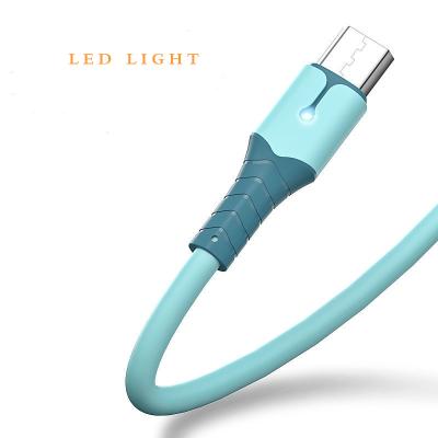 China Mobile Phone 2A Smart IC Led USB Cable Charging Cable For Android / Type C for sale